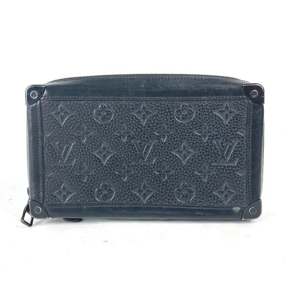 LOUIS VUITTON M68986 Monogram Soft Trunk Clutch Bag Long Wallet Pouch - Picture 2 of 14